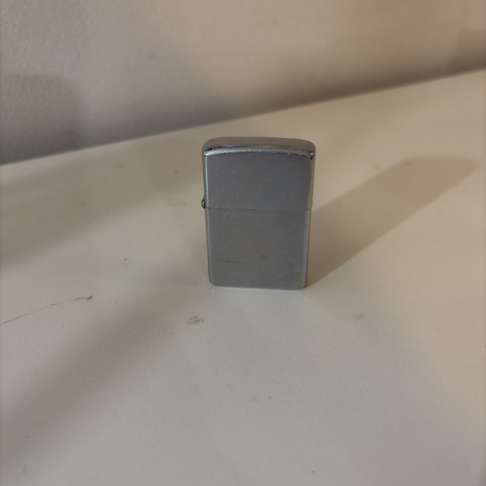 1967 Vintage Brush Chrome Felt Insert Zippo Lighter